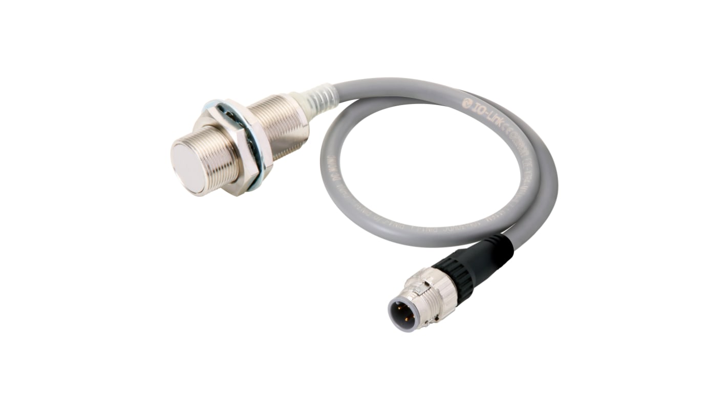 Omron Inductive Barrel-Style Proximity Sensor, M18 x 1, 7 mm Detection, 12 → 24 V dc, IP67