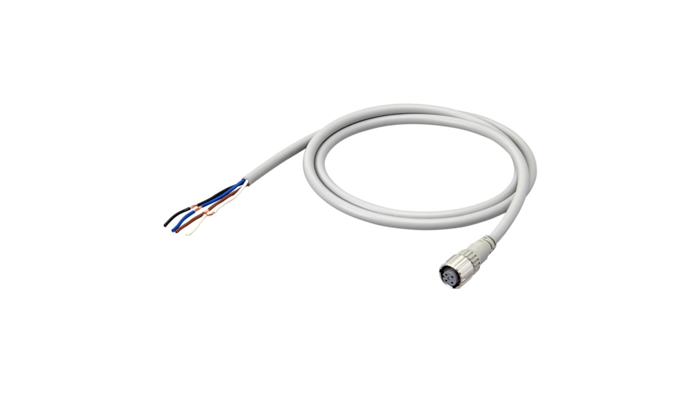 Omron 4 way M12 to Unterminated Sensor Actuator Cable, 20m