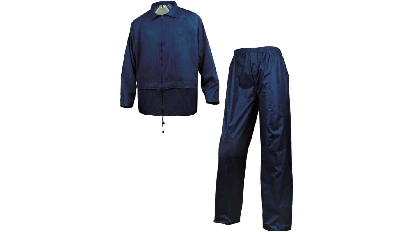 Delta Plus EN400 Blue, Dark Navy, Waterproof Rain Suit, L