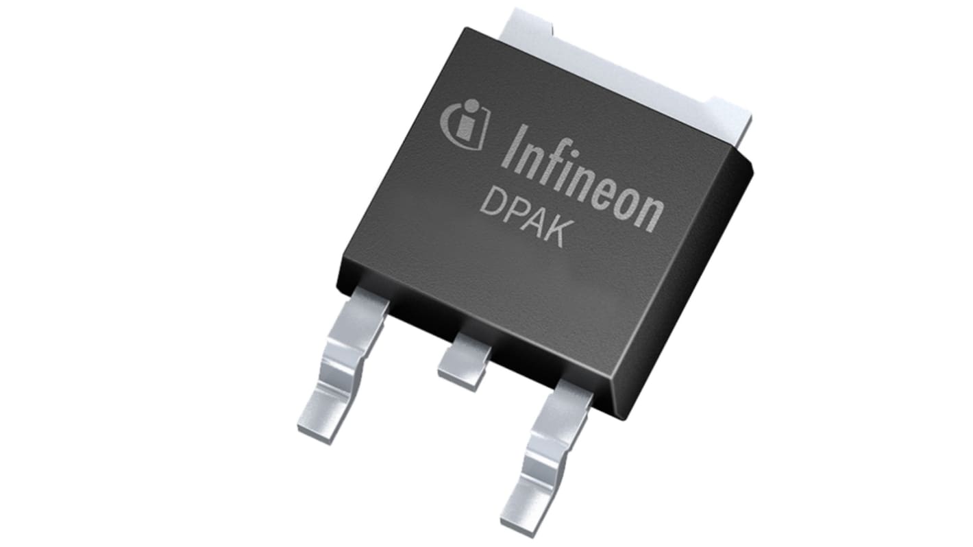 MOSFET Infineon, canale N, 0.9 Ω, 6 A, DPAK (TO-252), Montaggio superficiale