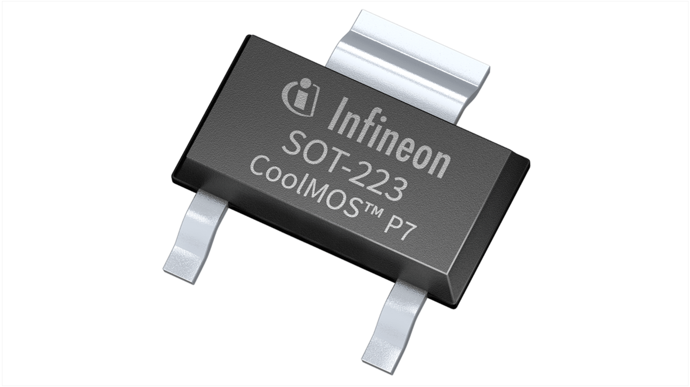 Infineon CoolMOS™ P7 N-Channel MOSFET, 12.5 A, 700 V, 3-Pin SOT-223 IPN70R360P7SATMA1