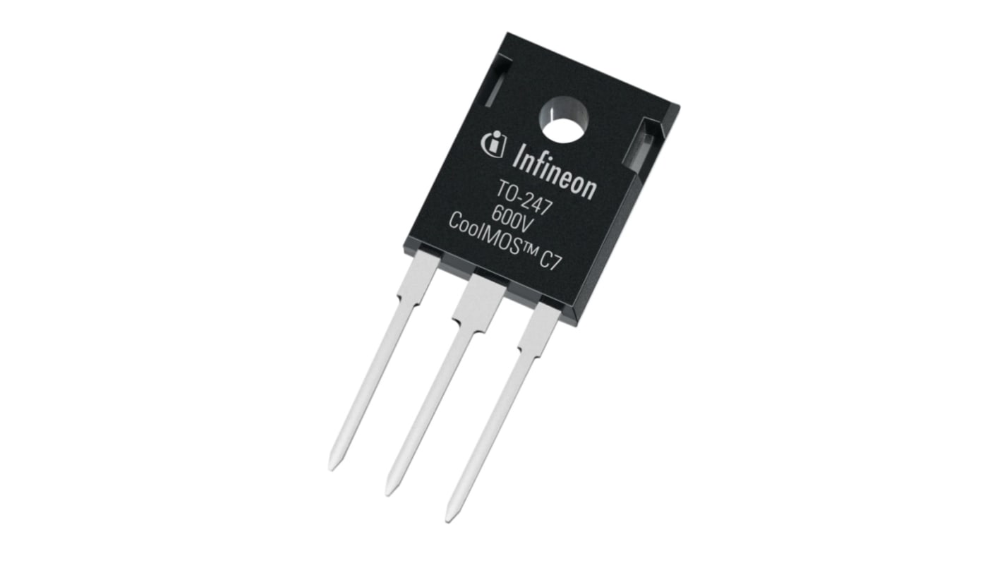 N-Channel MOSFET, 35 A, 600 V, 3-Pin TO-247 Infineon IPW60R060C7XKSA1