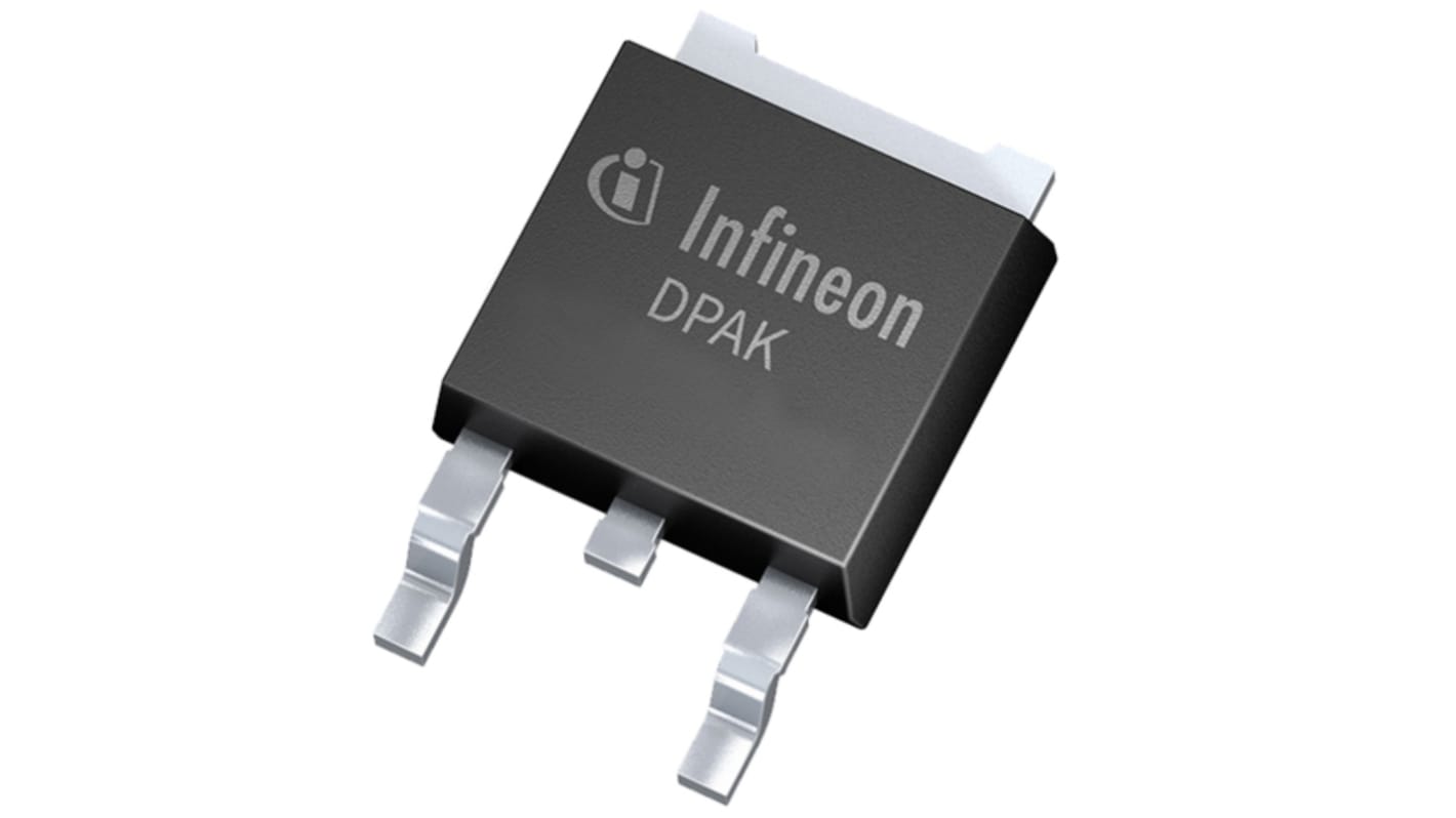 MOSFET Infineon, canale N, 0.19 Ω, 8,7 A, DPAK (TO-252), Montaggio superficiale