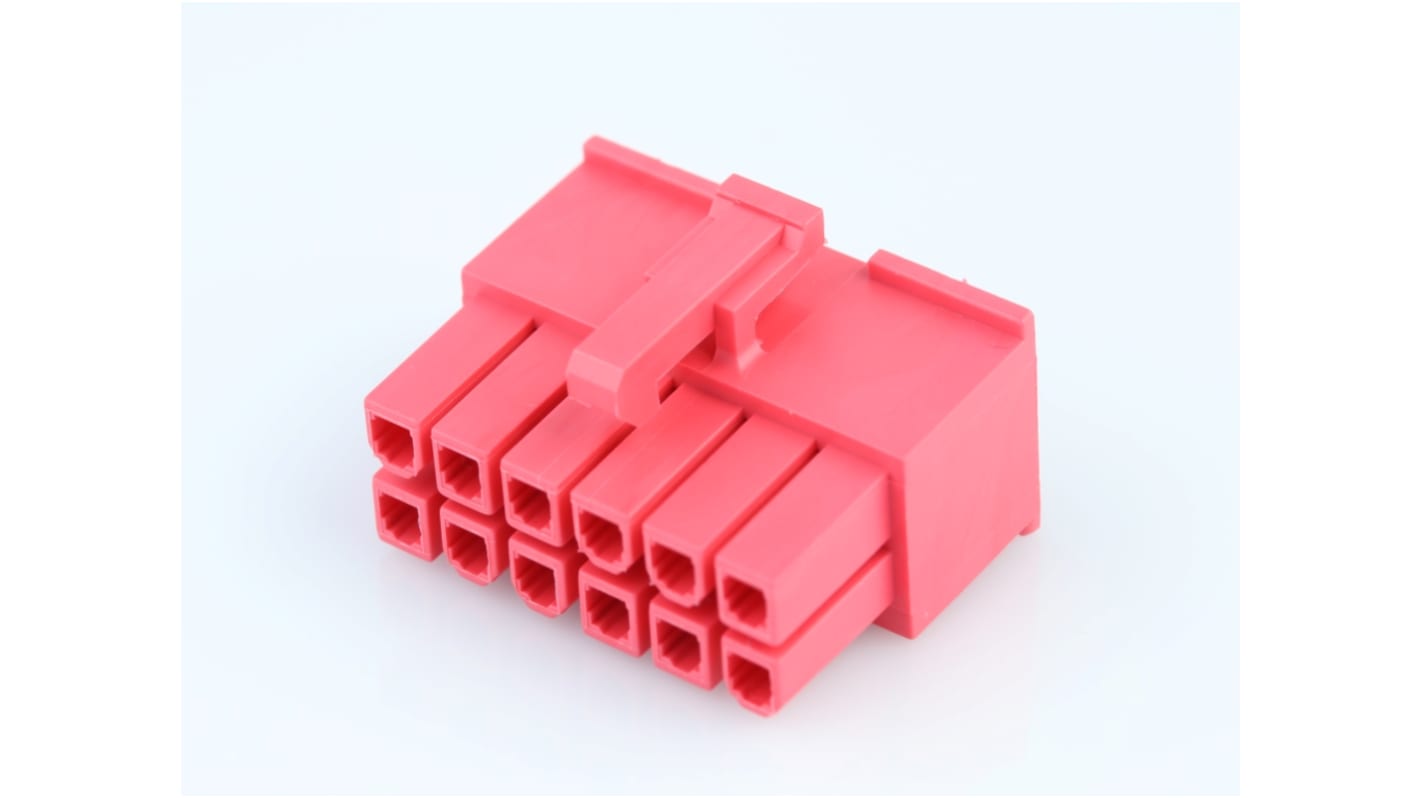 Molex, 46992 Receptacle Connector Housing, 4.2mm Pitch, 12 Way, 2 Row