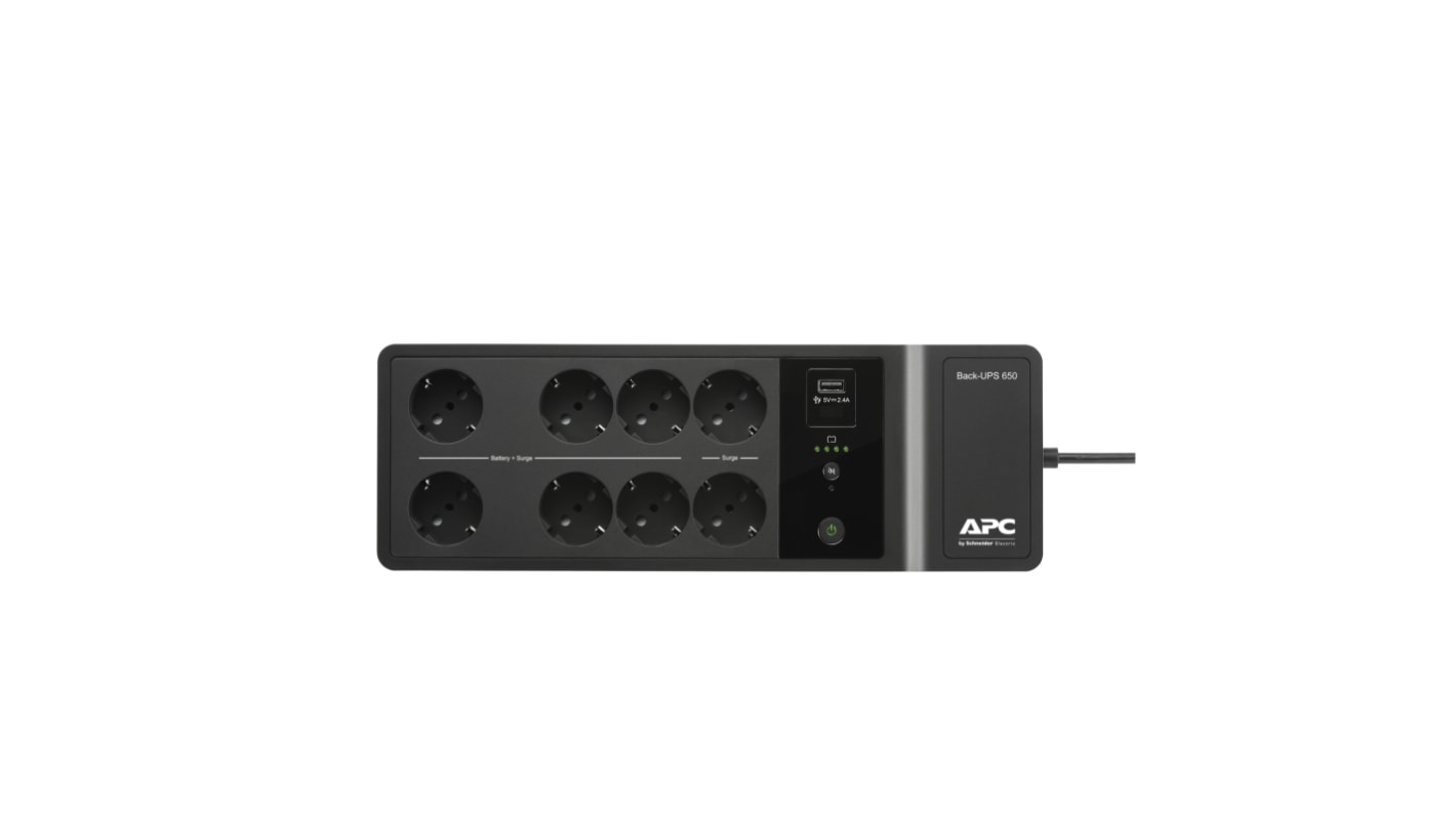 Gruppo di continuità APC, 650VA, ingresso 230V, uscita 230V, 6A, 400W, Stand alone