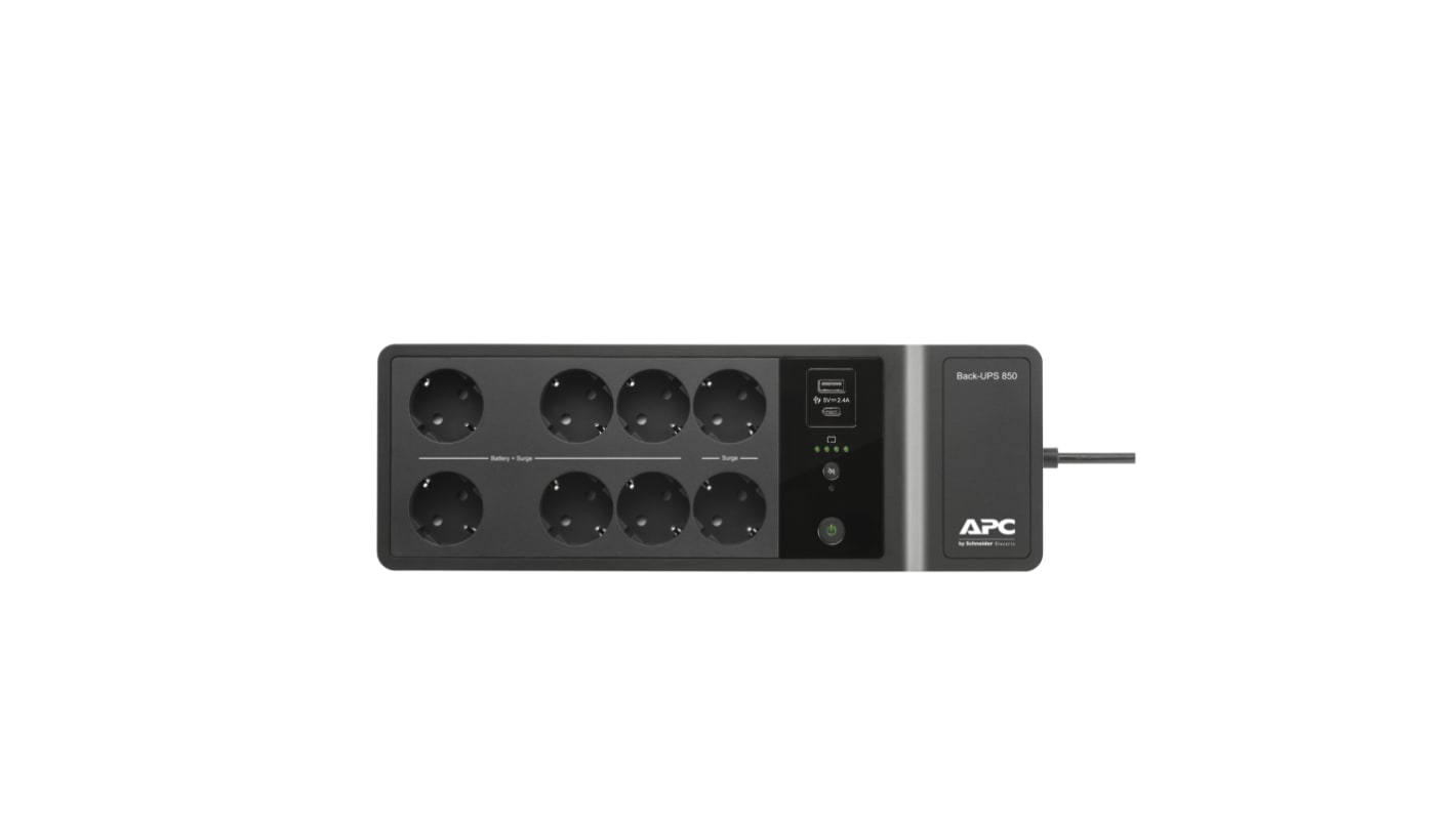 APC 230V Input Stand Alone Uninterruptible Power Supply, 850VA (520W), Back-UPS