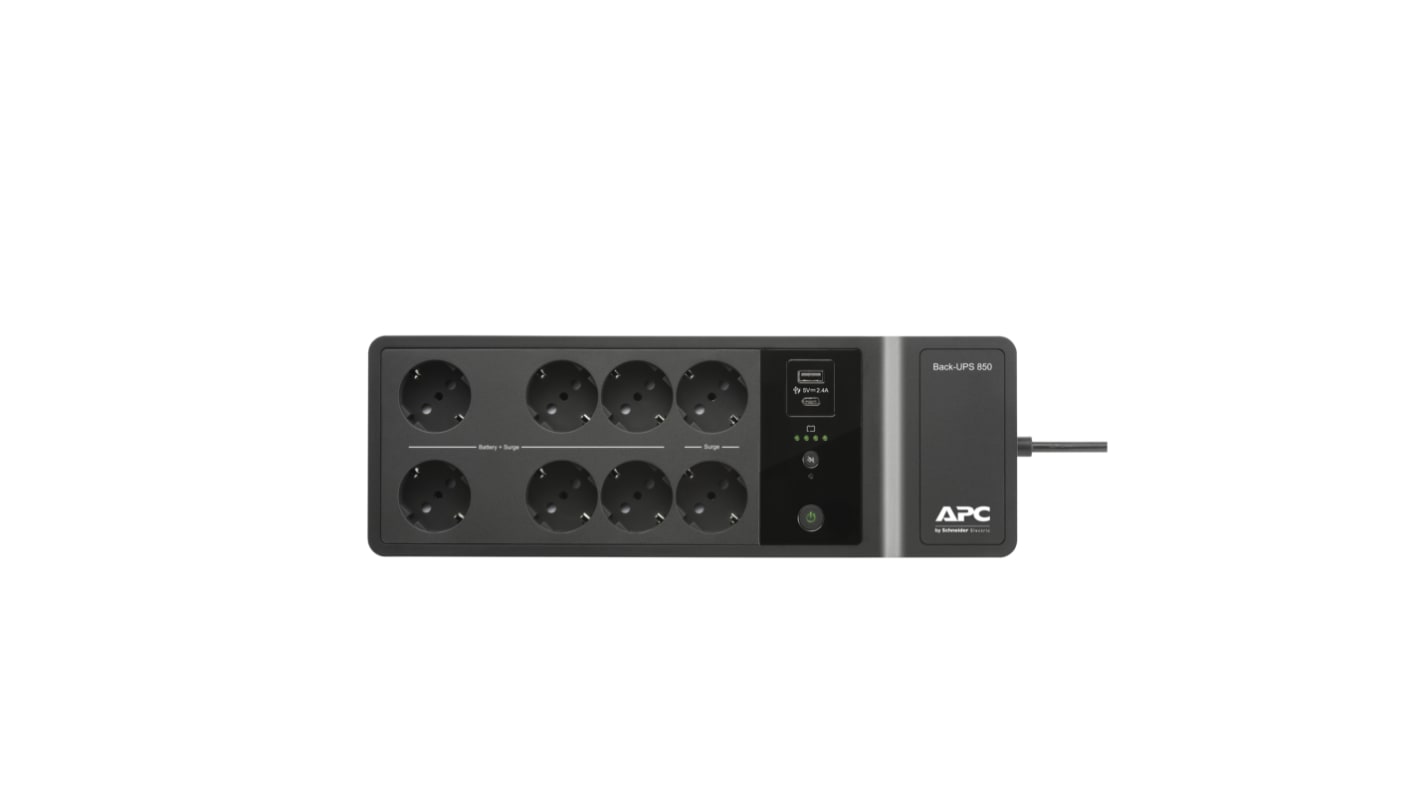 APC 230V Input Stand Alone Uninterruptible Power Supply, 850VA (520W), Back-UPS