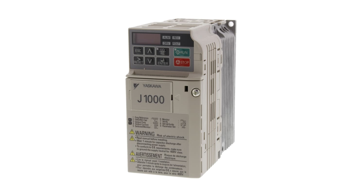Omron Inverter Drive, 0.55 kW, 3 Phase, 230 V ac, 3 A, JZ series Series