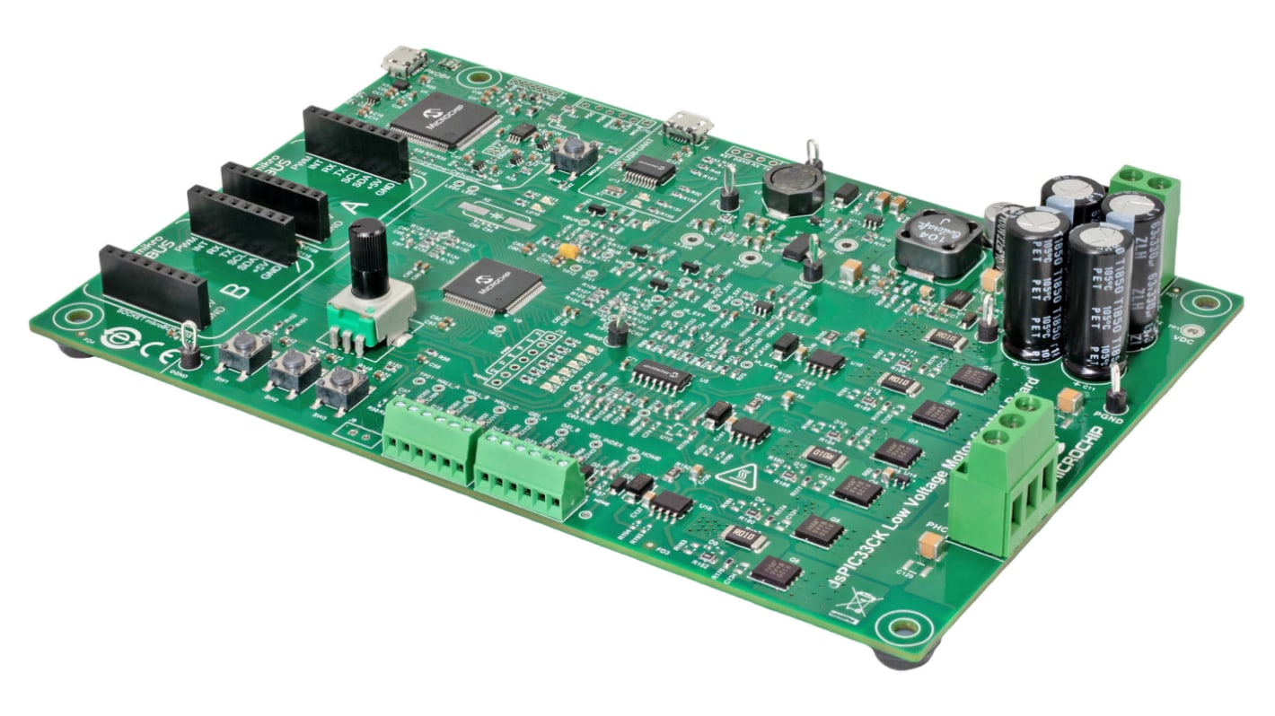 Microchip dsPIC33CK Low Voltage Motor Control Development Board Motor Controller for dsPIC33CK for Brushless DC (BLDC),