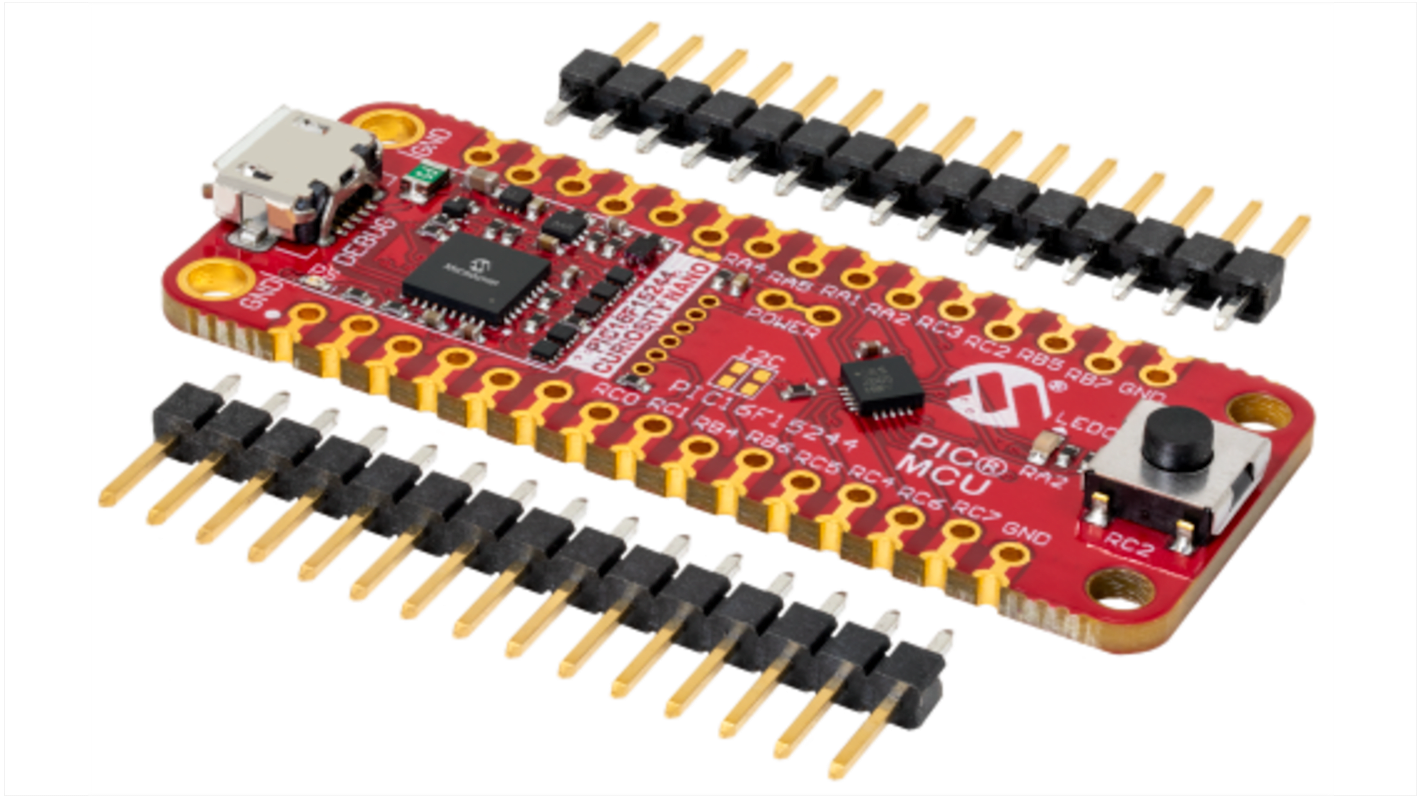 Microchip PIC16单片机开发板, PIC16F15244 Curiosity Nano Evaluation Kit