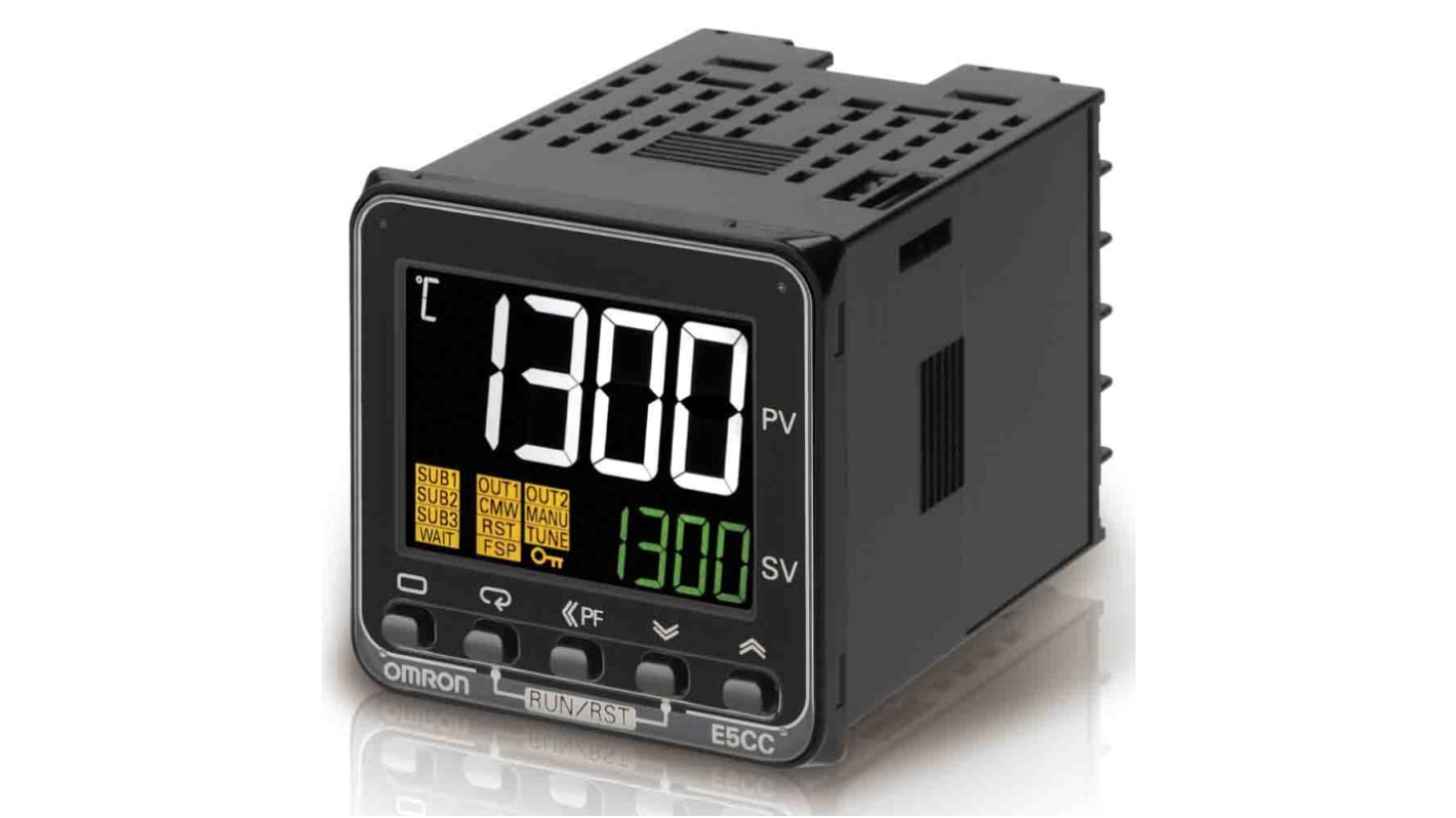 Rs-Online Controller Omron E5CC 100 → 240 V c.a. 48 x 48mm 3 uscite Relè