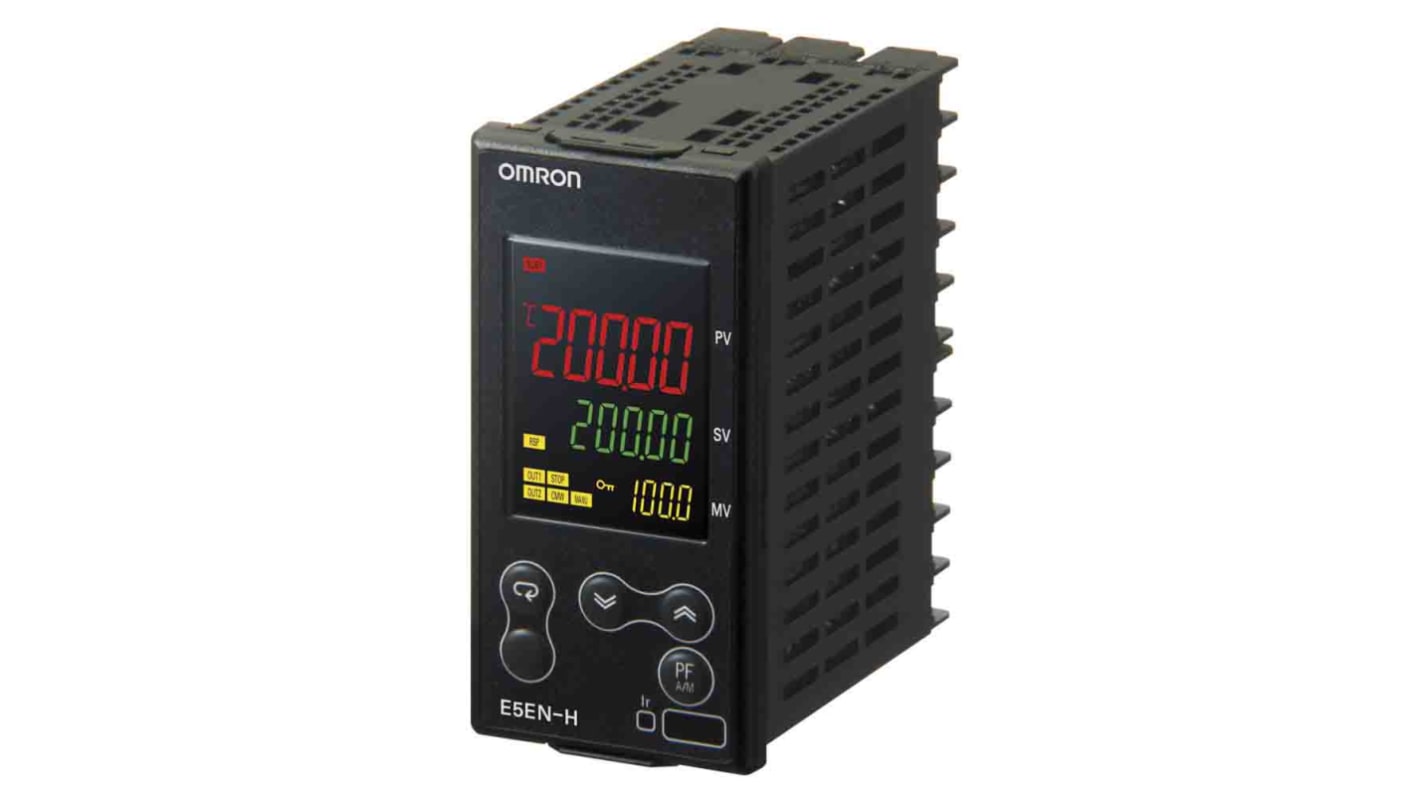 Omron E5EN Panel Mount PID Temperature Controller, 96 x 48mm 2 Input, 2 Output With additional card, 100 → 240 V ac