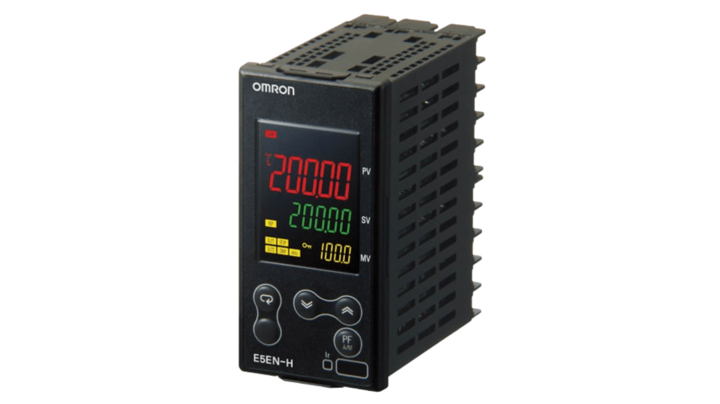 Omron E5EN Panel Mount PID Temperature Controller, 48 x 48mm 4 Input, 4 Output Position-proportional <BR/>relay output,