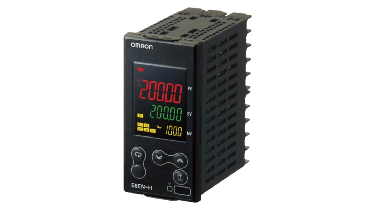 Omron E5EN Panel Mount PID Temperature Controller, 96 x 48mm 4 Input, 4 Output Position-proportional <BR/>relay output,