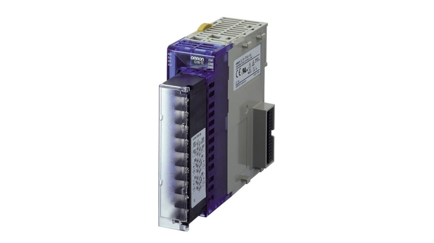 Omron EJ1 DIN Rail Controller, 90 x 31mm 4 Input, 4 Output Linear, Analogue, 4-20 mA, 24 V dc Supply Voltage ON/OFF,
