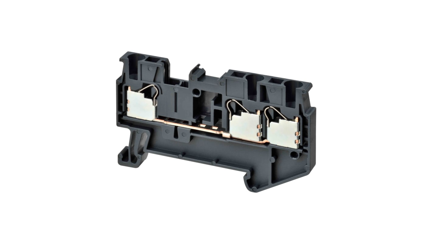 オムロン DIN レール端子台, 17.5A, 14 AWG, プッシュイン