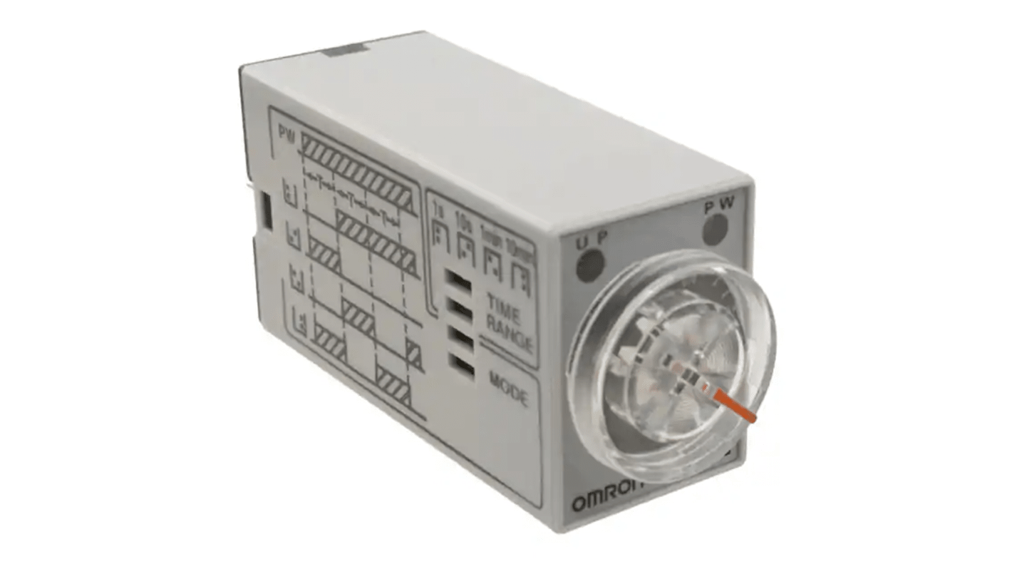 Omron 24V dc Timer Relay, Multi-funktions timerfunktioner DIN-skinne