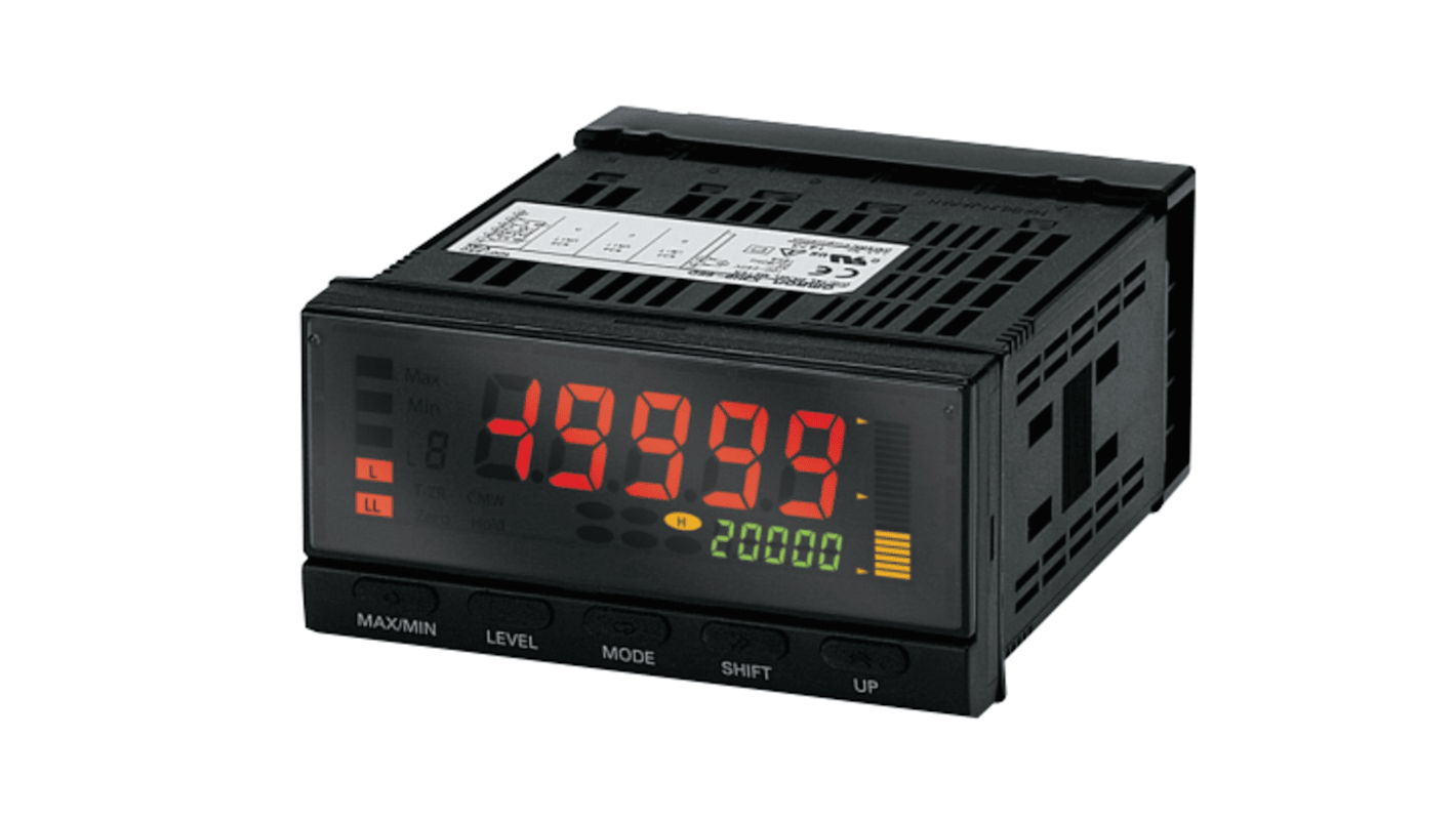 Omron 数字面板仪表, 1位数字, 切面5.8mm宽 x 14.2mm高, 95mm深