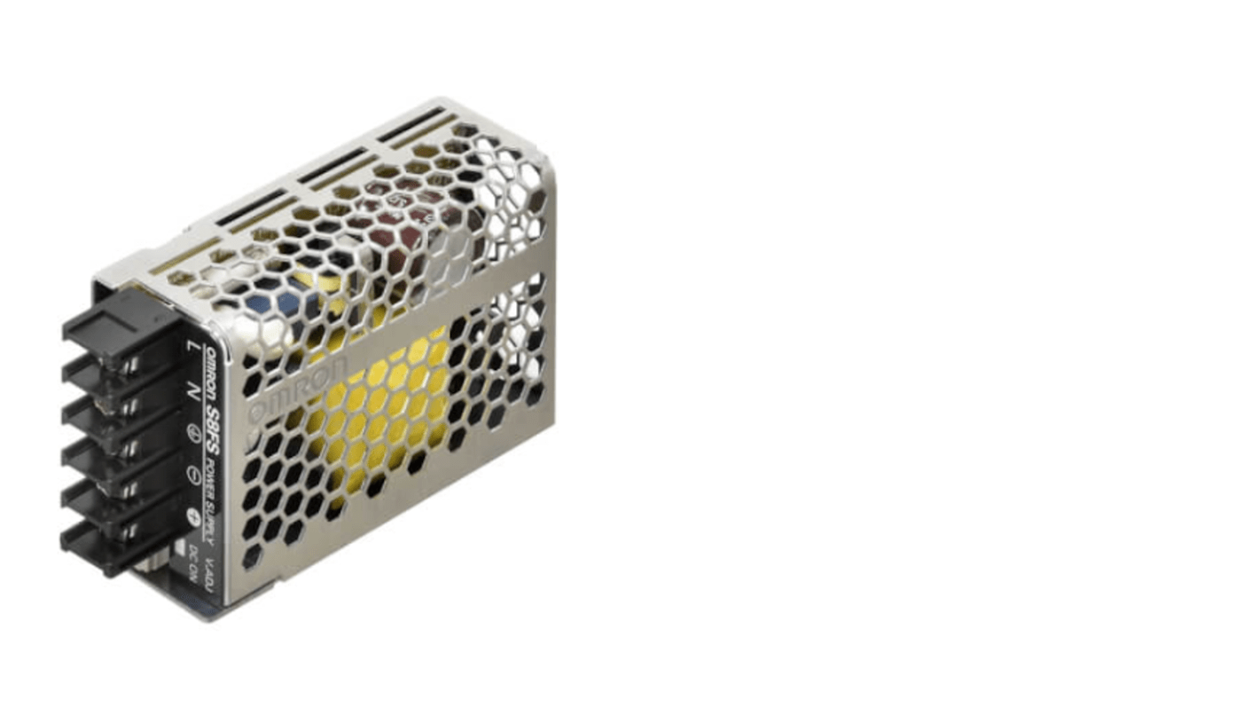 Omron Switching Power Supply, S8FS-C01512J, 12V dc, 1.3A, 15W, 1 Output, 100 → 240V ac Input Voltage