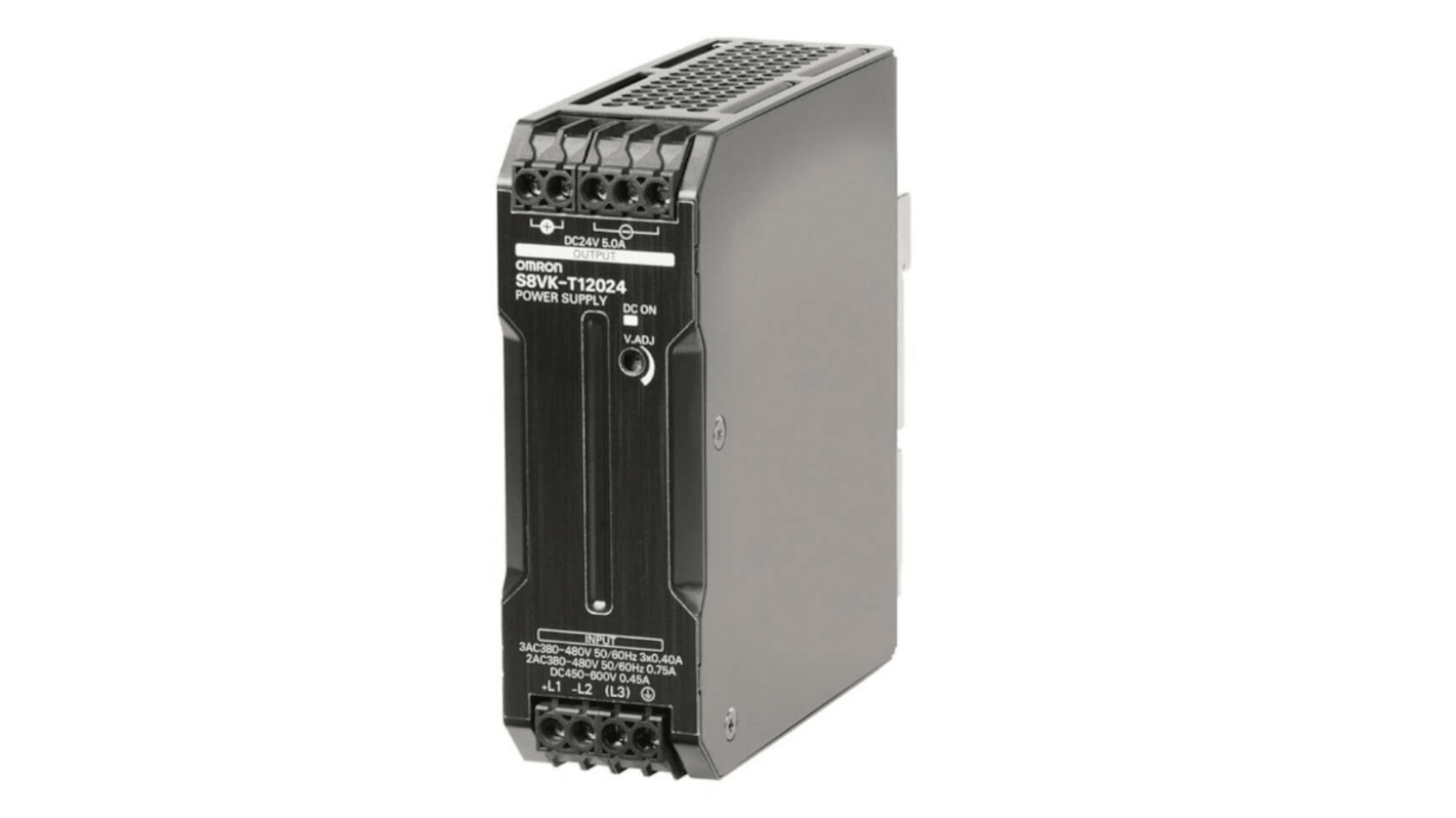 Omron 120W Switch-mode strømforsyninger, 24V dc, 5A