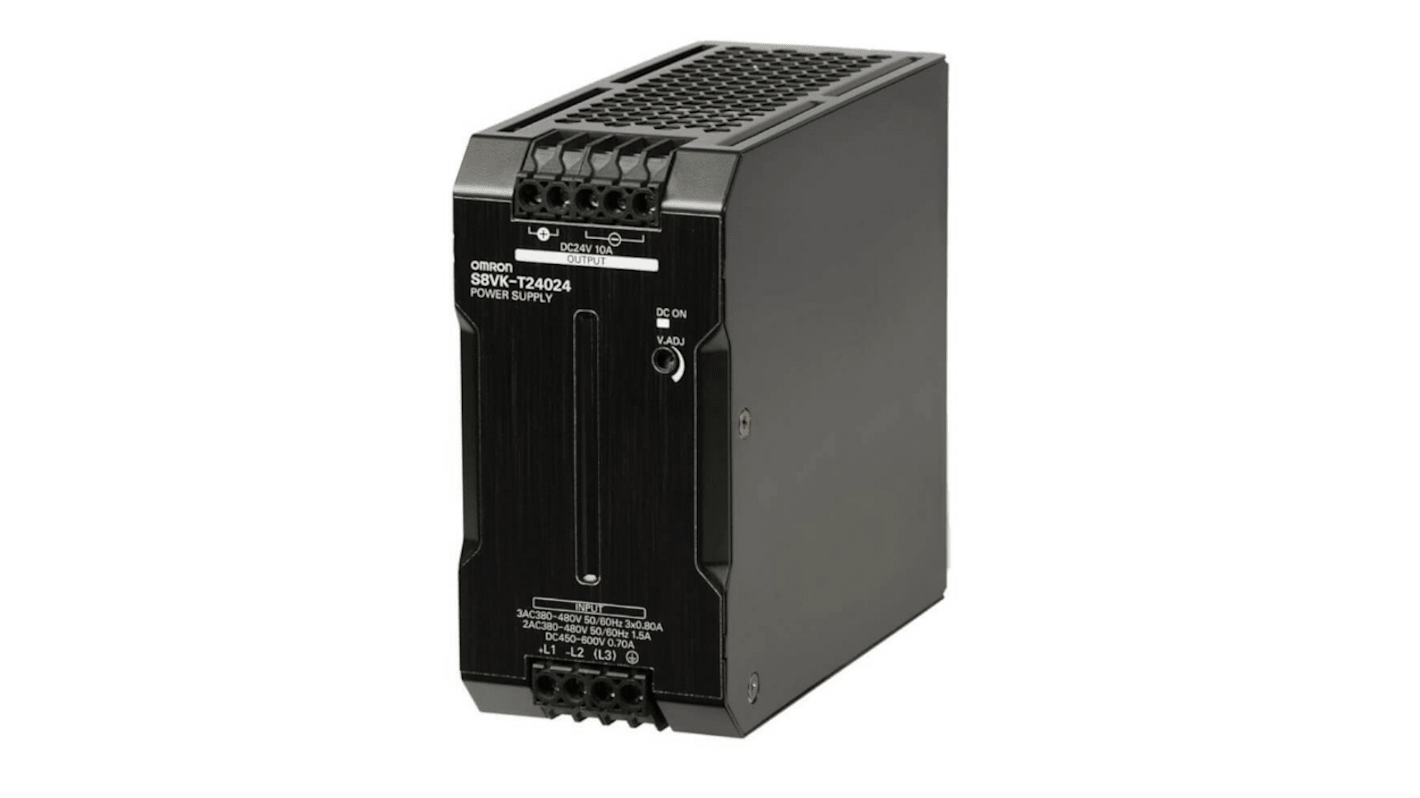 S8VK-T24024-400 | オムロン スイッチング電源 24V dc 10A 240W | RS S8VK-T24024-400 | オムロン スイッチング電源 24V dc 10A 240W | RS