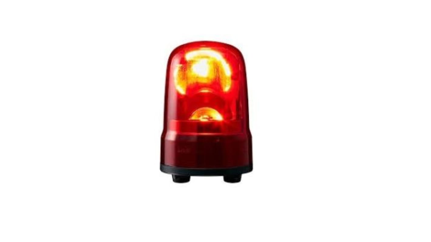 Patlite SK, LED Rundum LED-Signalleuchte Rot, 12→24 V dc, Ø 100mm x 141mm