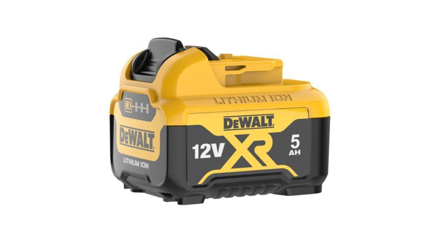 DeWALT DCB126-XJ 5Ah 12V Power Tool Battery, For Use With DEWALT 10.8 AND 12V XR Platform