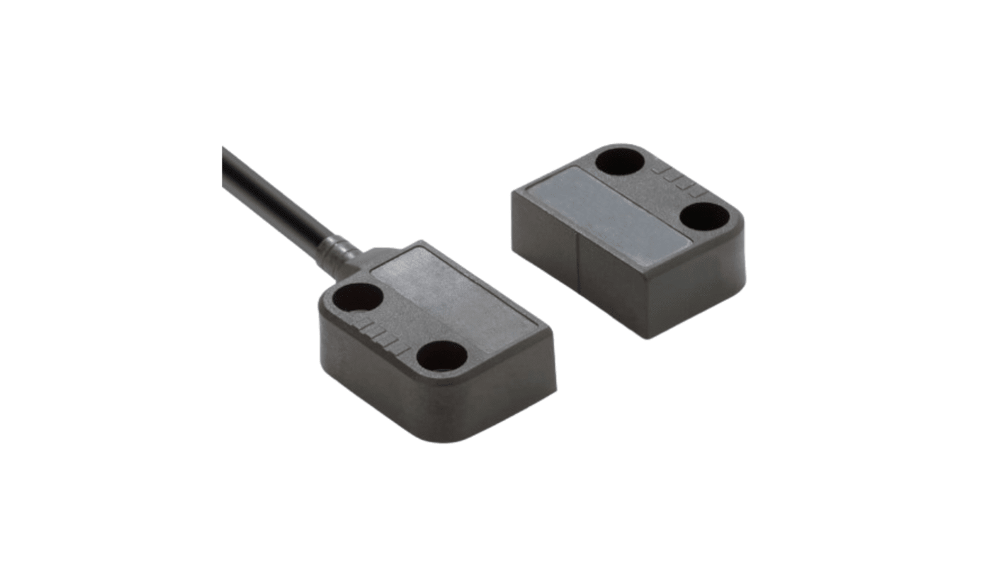 Omron F3S-TGR-N_R Series Magnetic Non-Contact Safety Switch, 24V dc, Plastic Housing, NO/2NC, 2m Cable