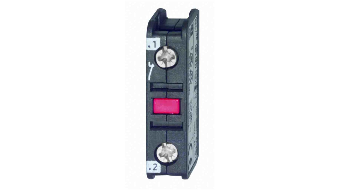 Omron Auxiliary Contact Block, 1 Contact, 1NC, Front Mount J73KN