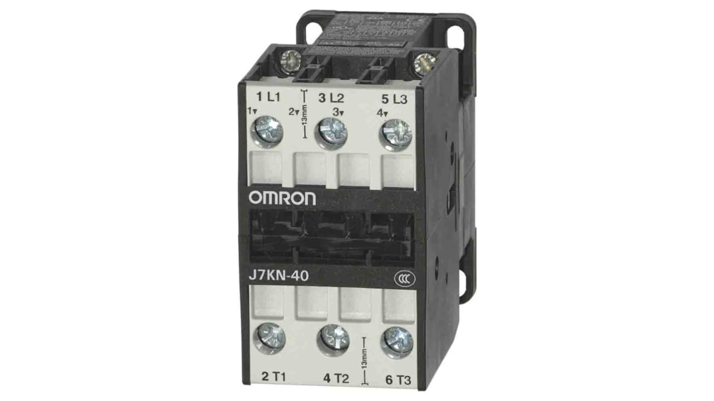Stycznik 24 V DC Omron styki: 3 18,5 kW 40 A 3NO J7KN-40 24D