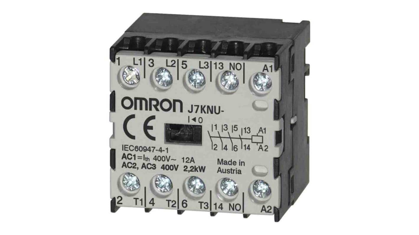 Stycznik 110 VAC Omron styki: 3 2,2 kW 5 A 3NO + 1NC J7KNU-05-01 110