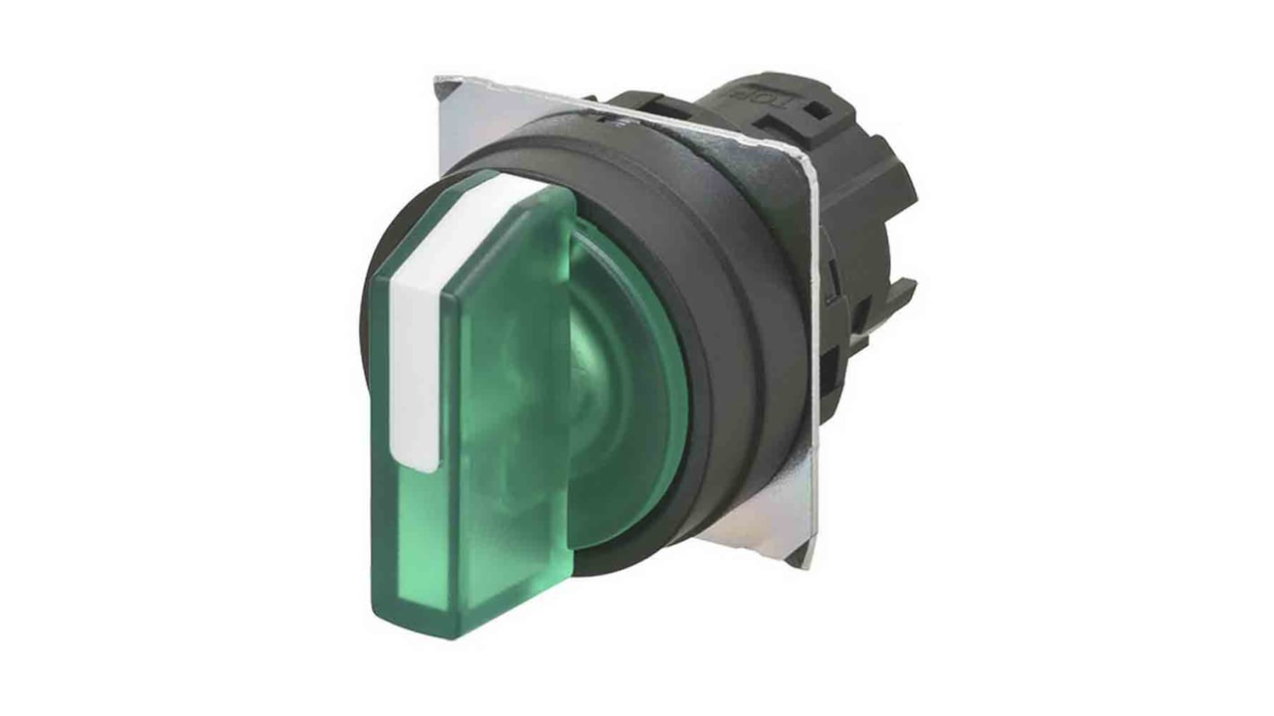 Omron A22NW Series 3 Position Selector Switch Head, 22mm Cutout
