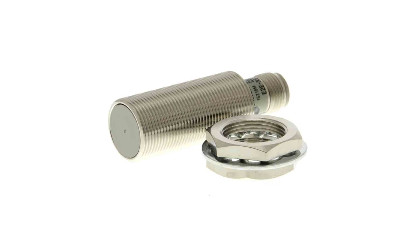 Omron Inductive Threaded Barrel Proximity Sensor, M18, 5 mm Detection