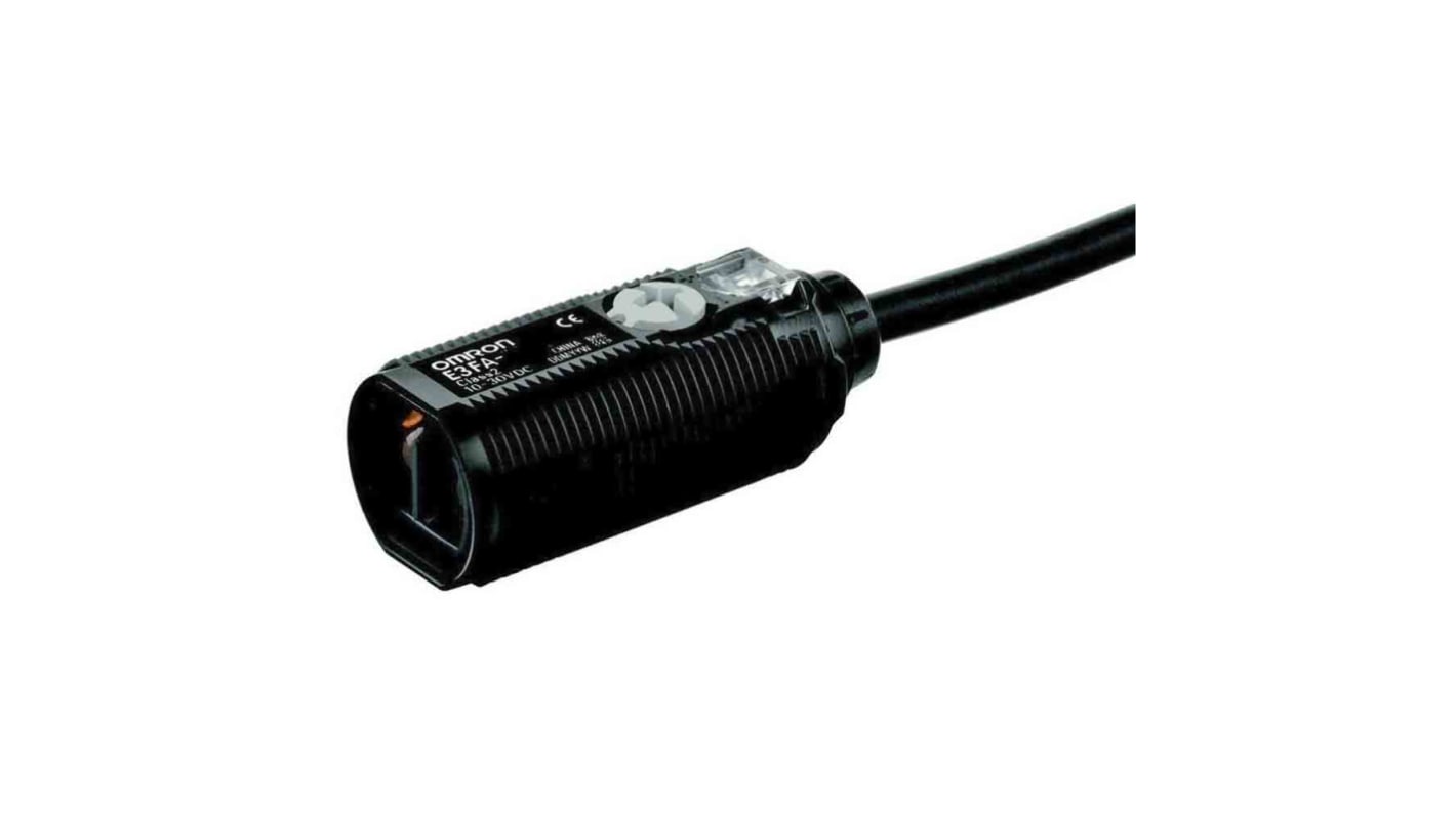 Rs-Online Sensore fotoelettrico Cilindrico Omron a diffusione rilevamento 300 mm uscita NPN