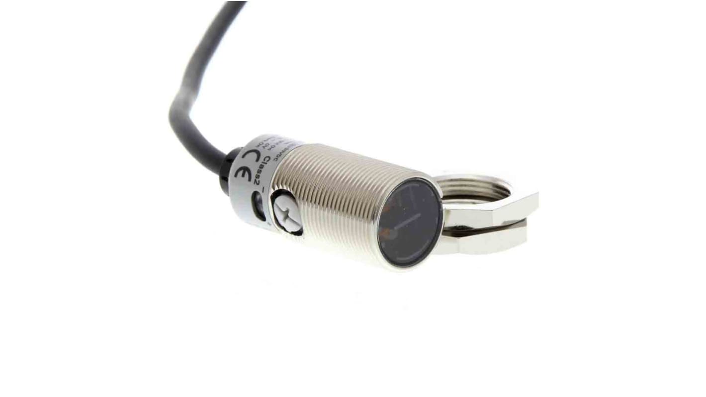 Rs-Online Sensore fotoelettrico Cilindrico Omron a diffusione rilevamento 100 mm uscita PNP