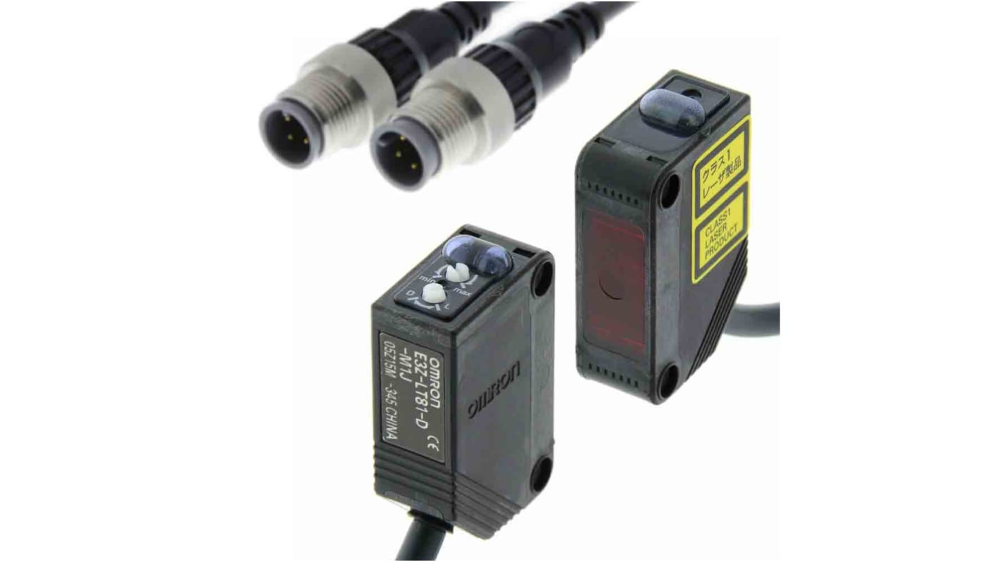 Omron Through Beam Photoelectric Sensor, Block Sensor, 60 m Detection Range