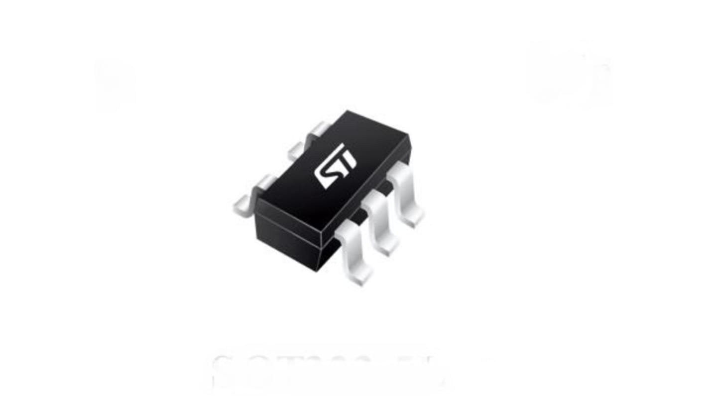 STMicroelectronics 稳压芯片, 200mA最大输出, 单路输出, S OT323-5L, 5针, 2%精度