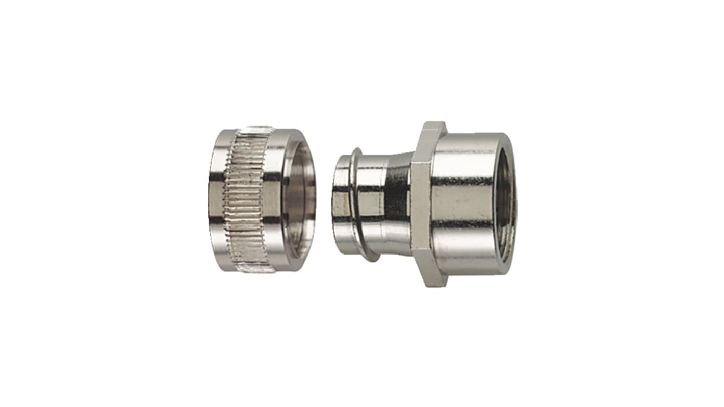 Raccordo portacavi HellermannTyton 166-31300 PCS16-FF-M20-NPB-ML HelaGuard, filetto M20, 16mm
