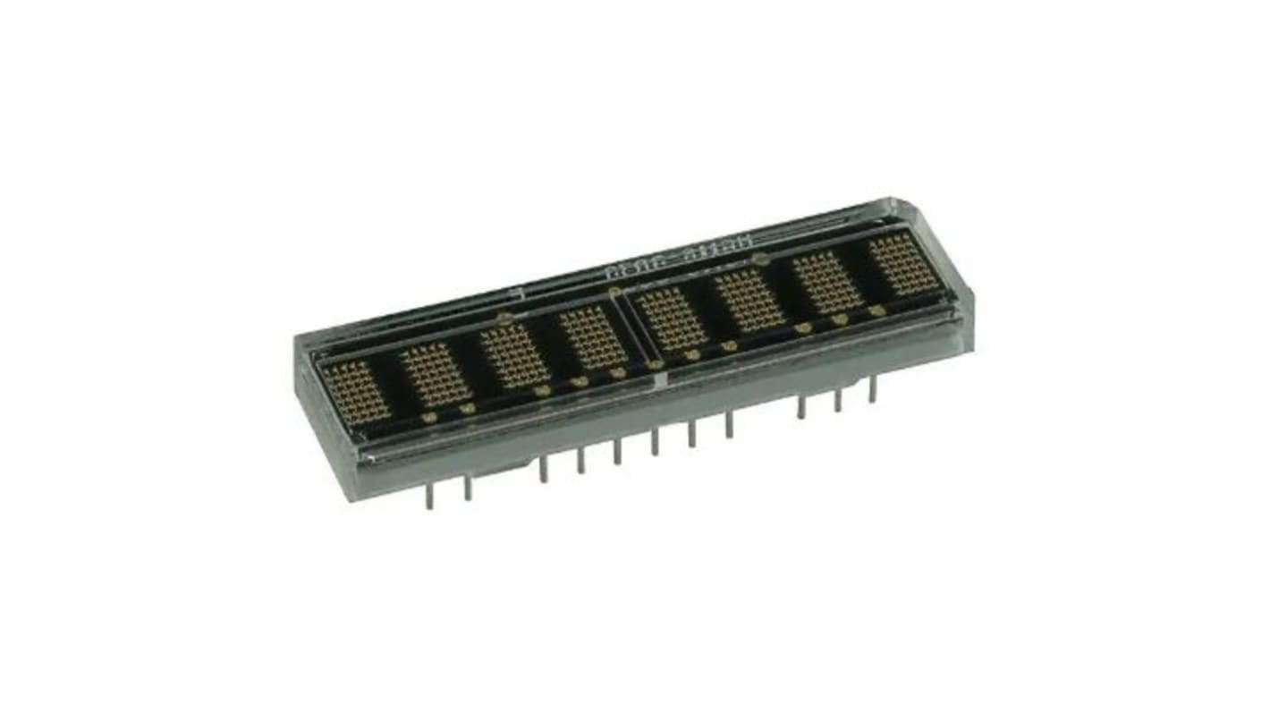 HDSP-2133 Broadcom 8 Digit Dot Matrix LED Light Bar, 5 X 7 Dot Matrix Green 7.5 mcd 5mm