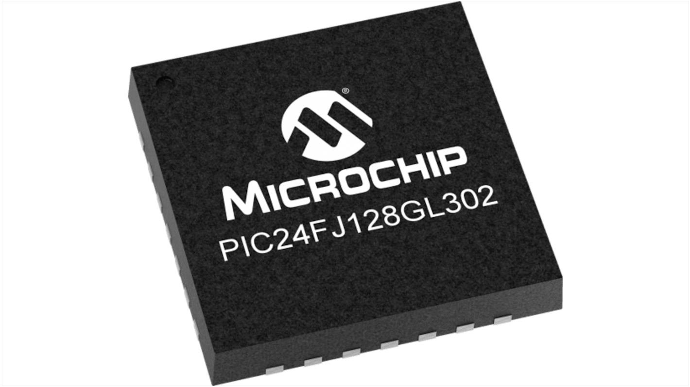 Microchip PIC24FJ GL系列单片机, PIC内核, 28针, QFN封装