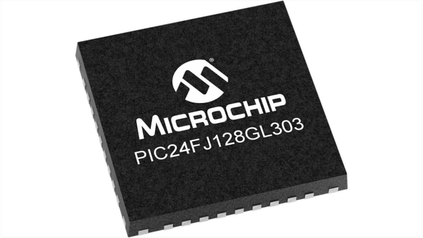 Microcontrolador Microchip PIC24FJ128GL303-I/M5, núcleo PIC de 16bit, 32MHZ, UFQFN de 36 pines