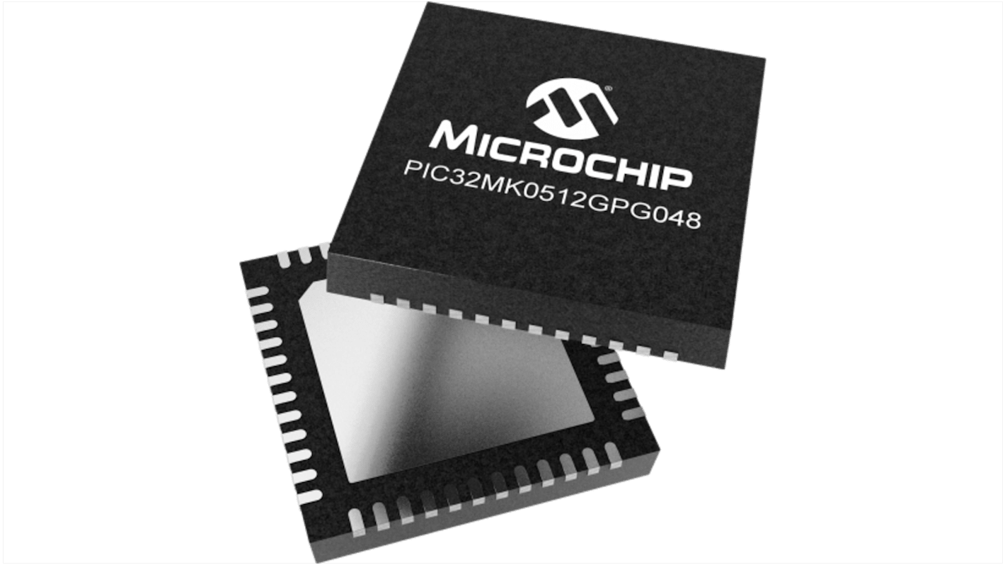 Microchip PIC32MK0512GPG048-I/7MX, 32bit PIC Microcontroller, PIC32MK, 120MHz, 512 kB Flash, 48-Pin QFN
