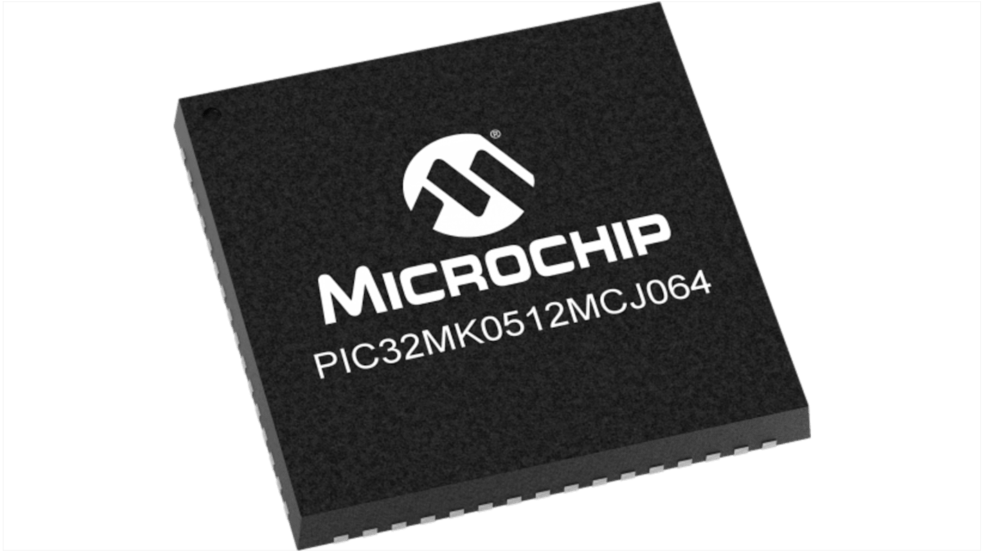 Microchip, 32bit MIPS32, PIC32MK Microcontroller, 120MHz, 512 kB Flash, 64-Pin TQFP