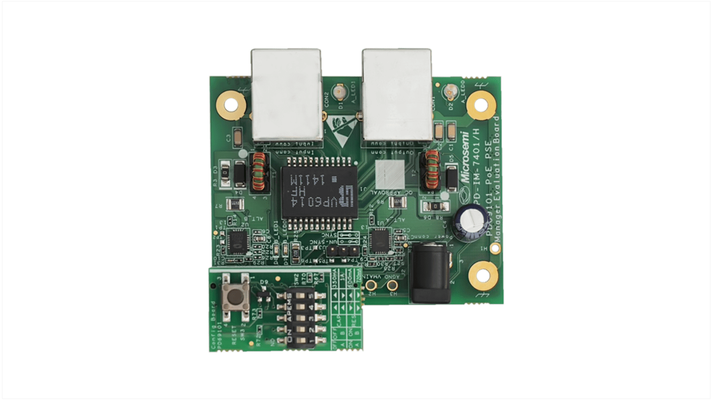 Vývojová sada pro řízení napájení, PSE AT, Napájení PoE (Power over Ethernet), Microchip