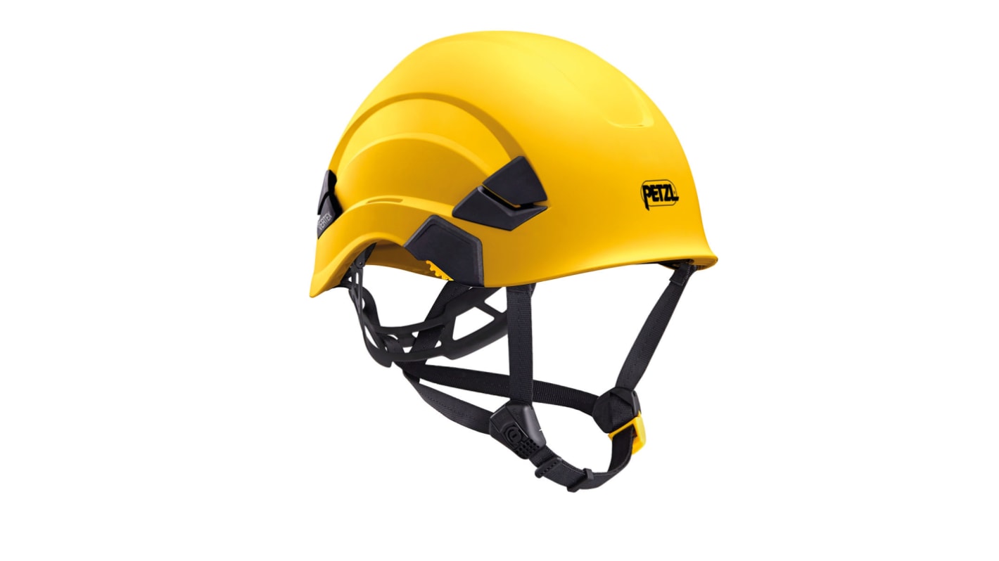 Petzl VERTEX Yellow Safety Helmet with Chin Strap, Adjustable
