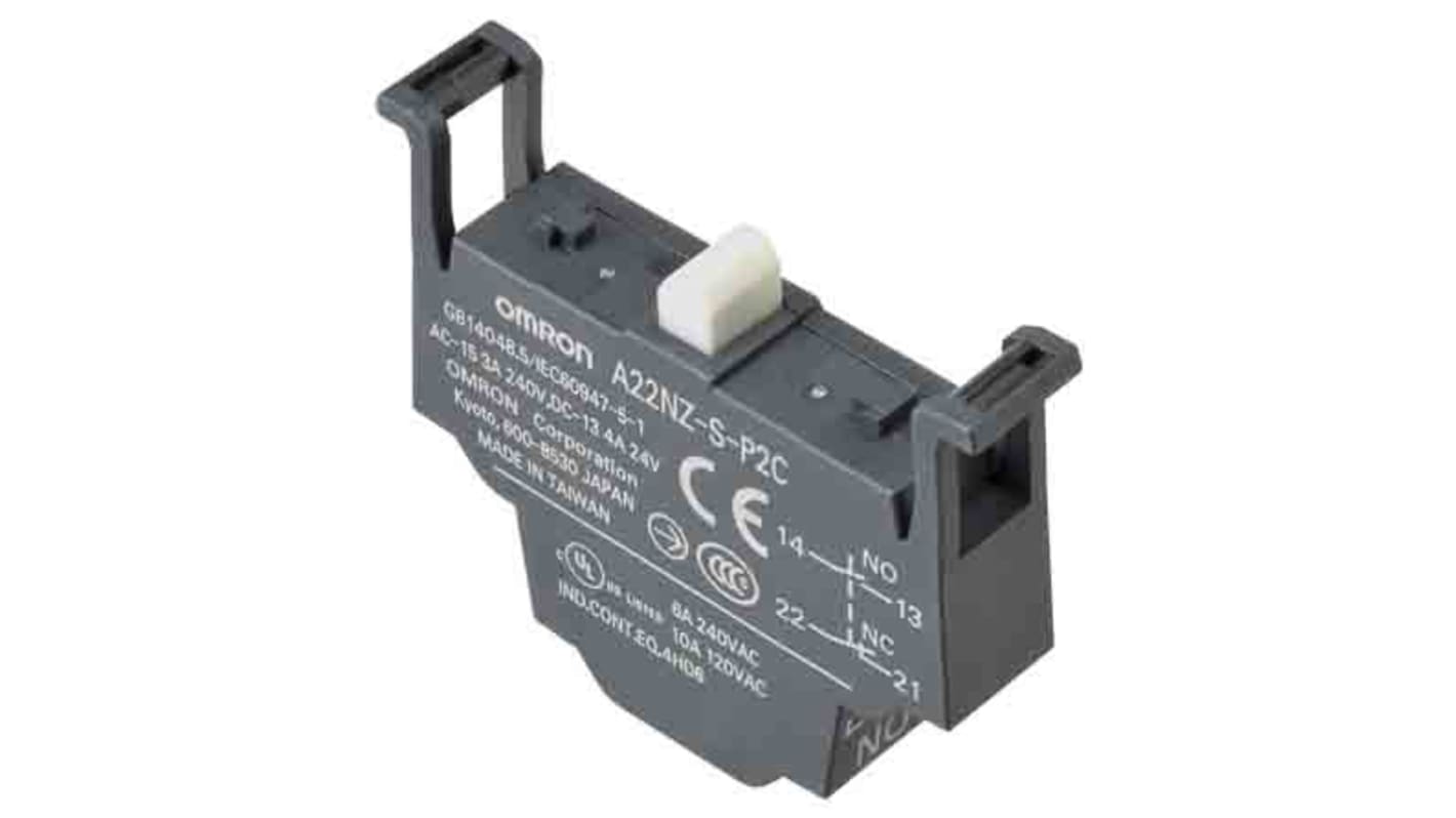 Omron A22N Series Contact Block, 1CO