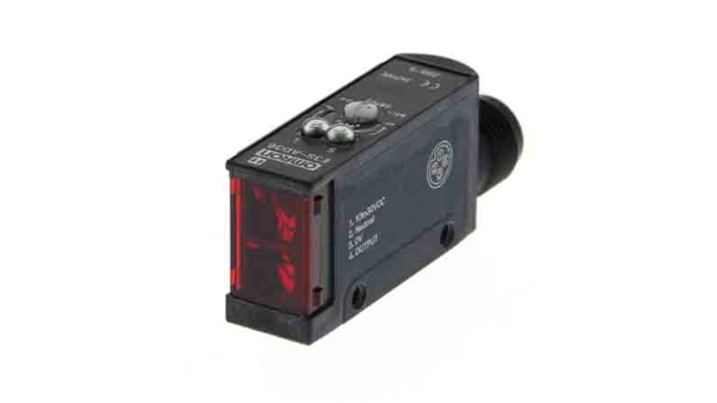 Rs-Online Sensore fotoelettrico Rettangolare Omron a diffusione rilevamento 100 mm uscita PNP