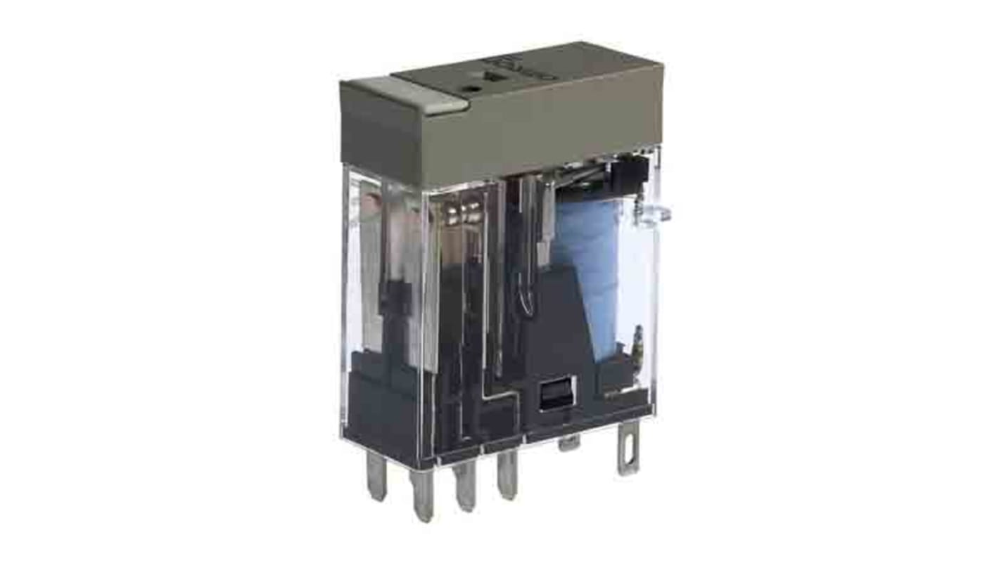 Omron Plug In Non-Latching Relay, 110V dc Coil, 5A Switching Current, DPDT