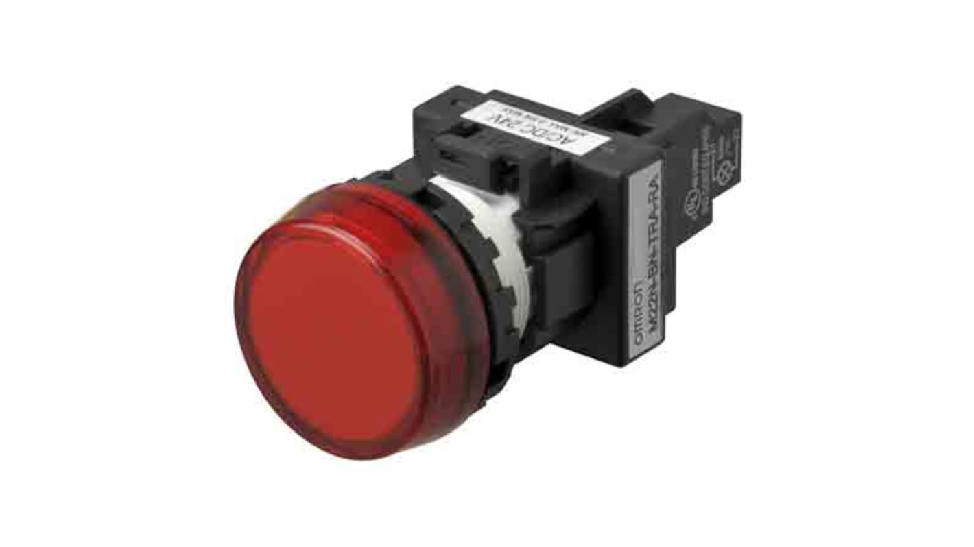 Omron M22N Series Red Panel Mount Indicator, 22mm Mounting Hole Size, IP66