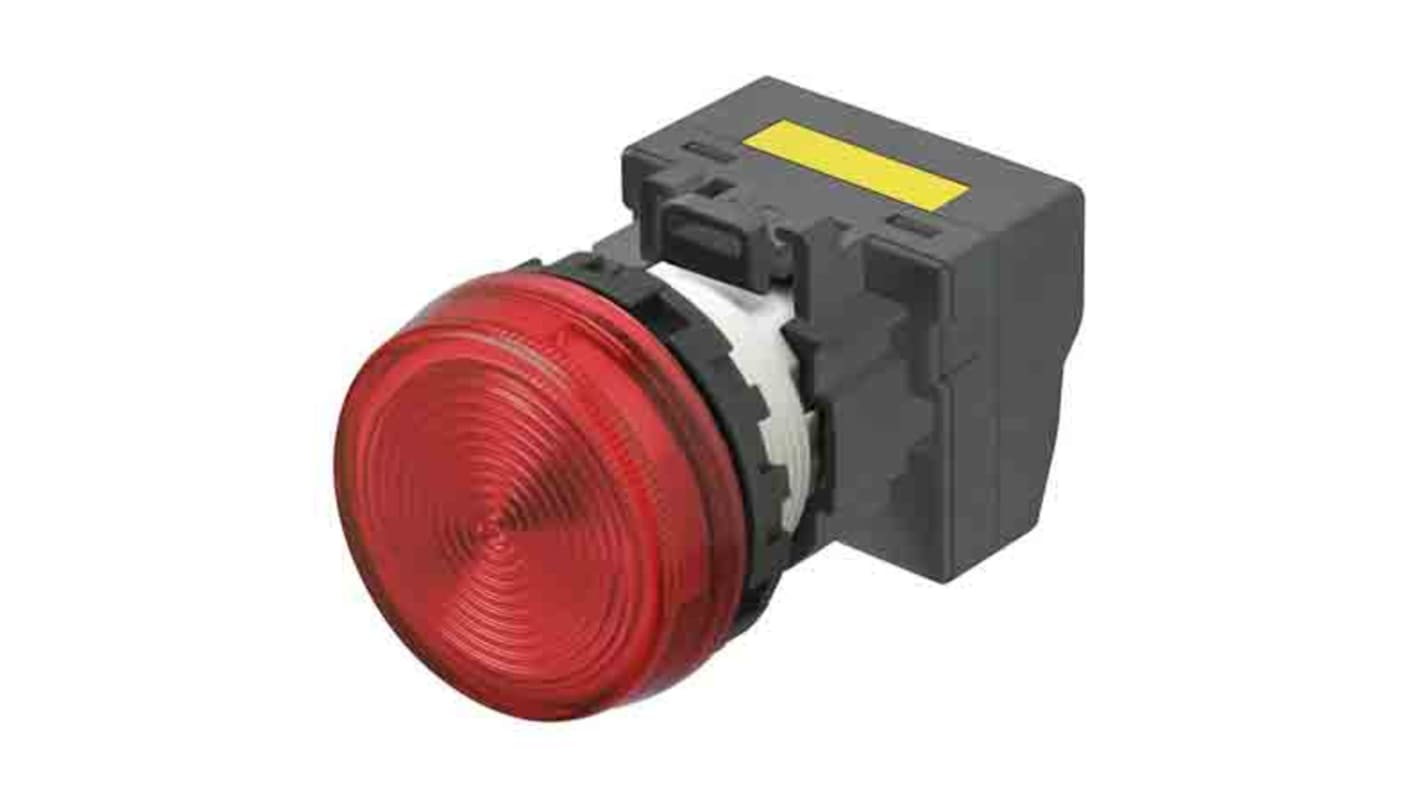 Indicador LED Omron M22N, Rojo, Ø montaje 22mm, IP66